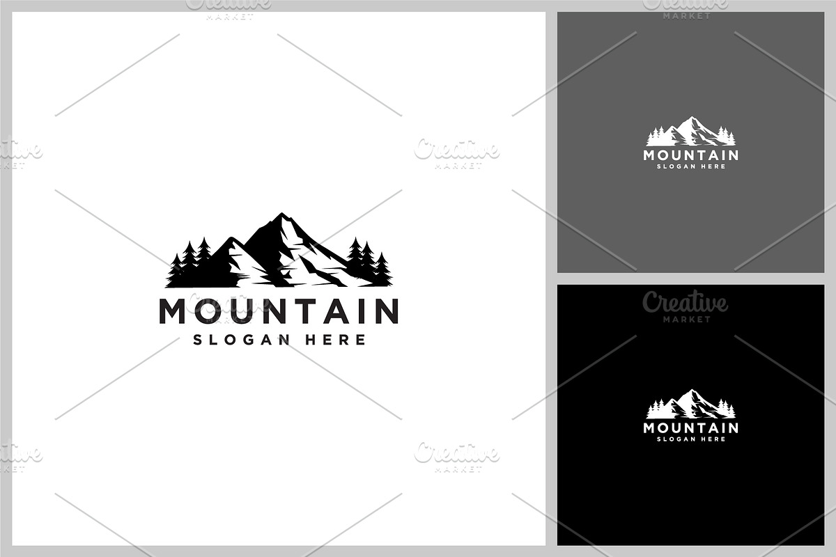 mountain logo vector design template, a Branding & Logo Template by quadrazo