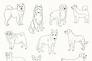 Dogs breed clipart illustrations., an Animal Illustration by svetodesign (Thumbnail 3 of 8)