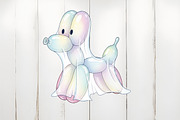 Cute Pastel Spooky Halloween Clipart, an Illustration by Watercolor design (Thumbnail 5 of 6)