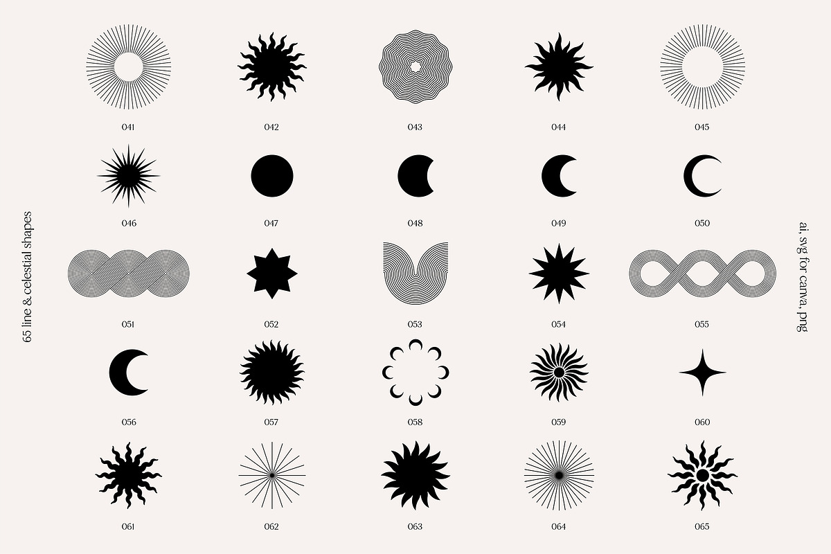 Line Art Geometry & Celestial Shapes, a Graphic by May Motif (Photo 5 of 17)