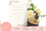 Wedding Invitation Template  I1011, an Invitation Template by Love Meets Paper (Thumbnail 1 of 2)