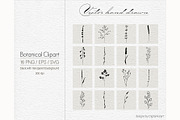 Botanical Clip art Floral vector, an Illustration by DigitalArsiart (Thumbnail 3 of 6)