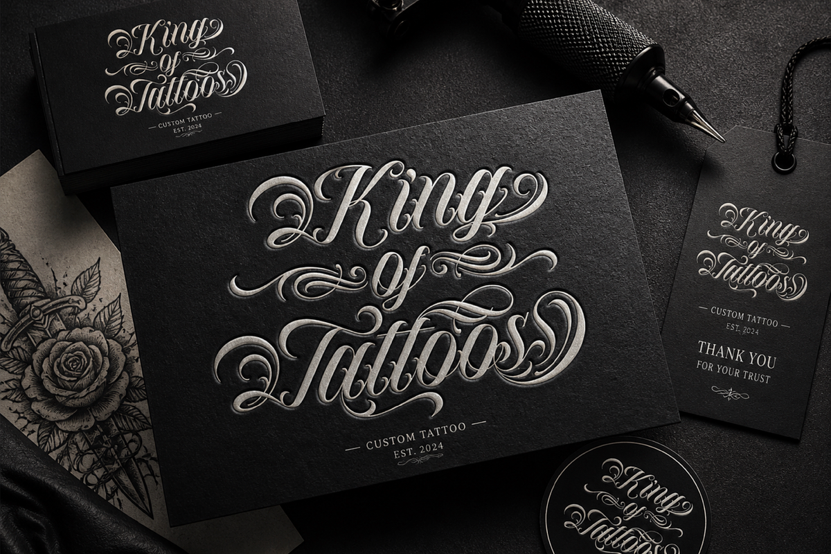 Bellvira Tattoo | Script Tattoo, a Blackletter Font by Denustudios (Photo 7 of 12)