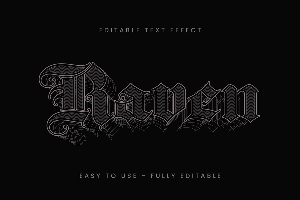 Gothic Blackletter Text Effect