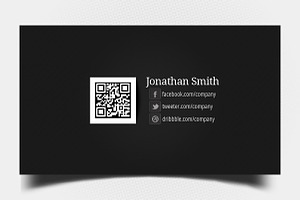 Black-Grey Personal Business Card