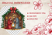 Nativity Scene Christmas, Jesus Png, an Illustration by OK Design (Thumbnail 3 of 4)