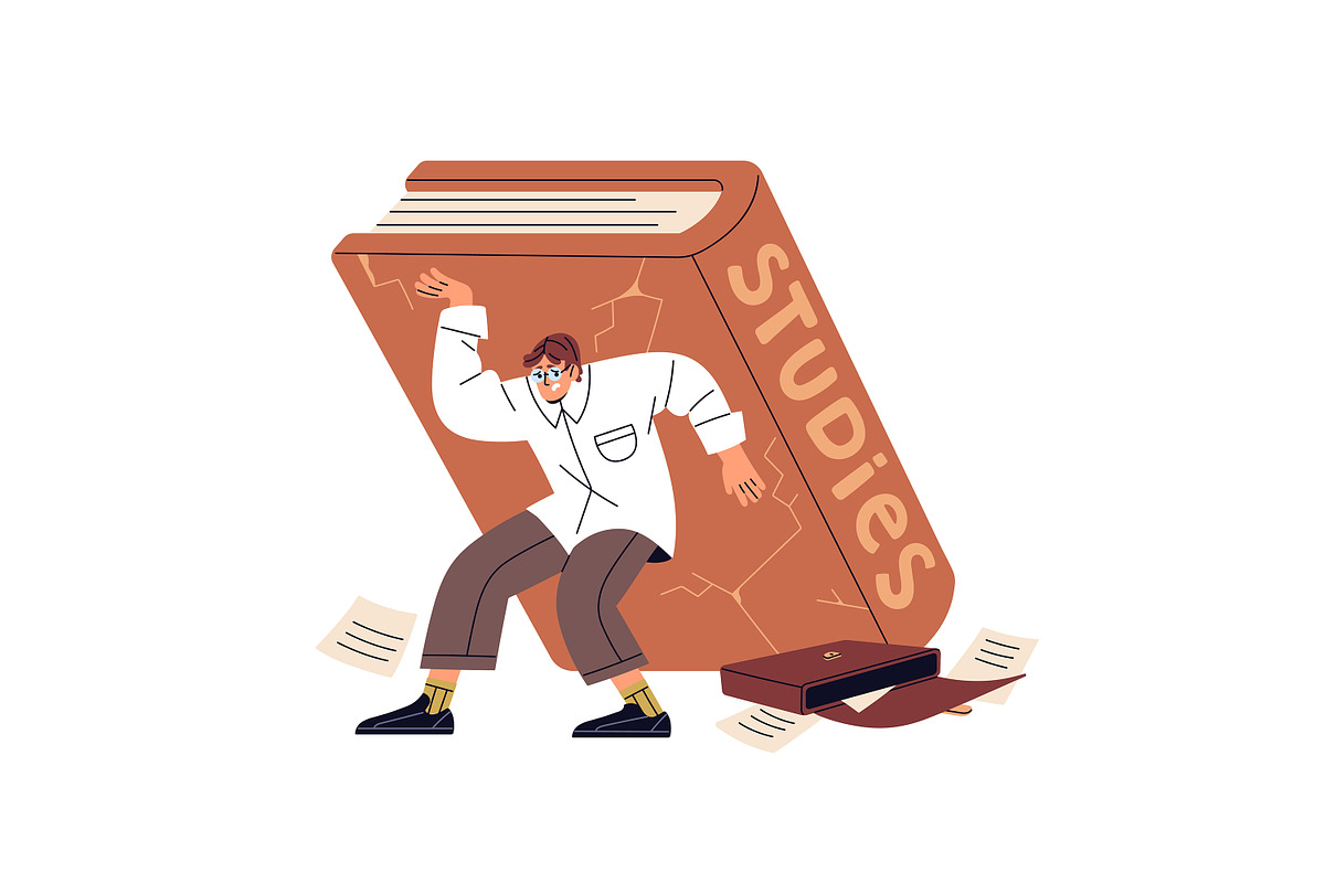 Teenage problems concepts set, a Person Illustration by PaperTrident (Photo 11 of 13)