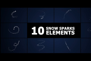 Snow Sparks Elements Motion Graphics, a Graphic by FlashFXbox