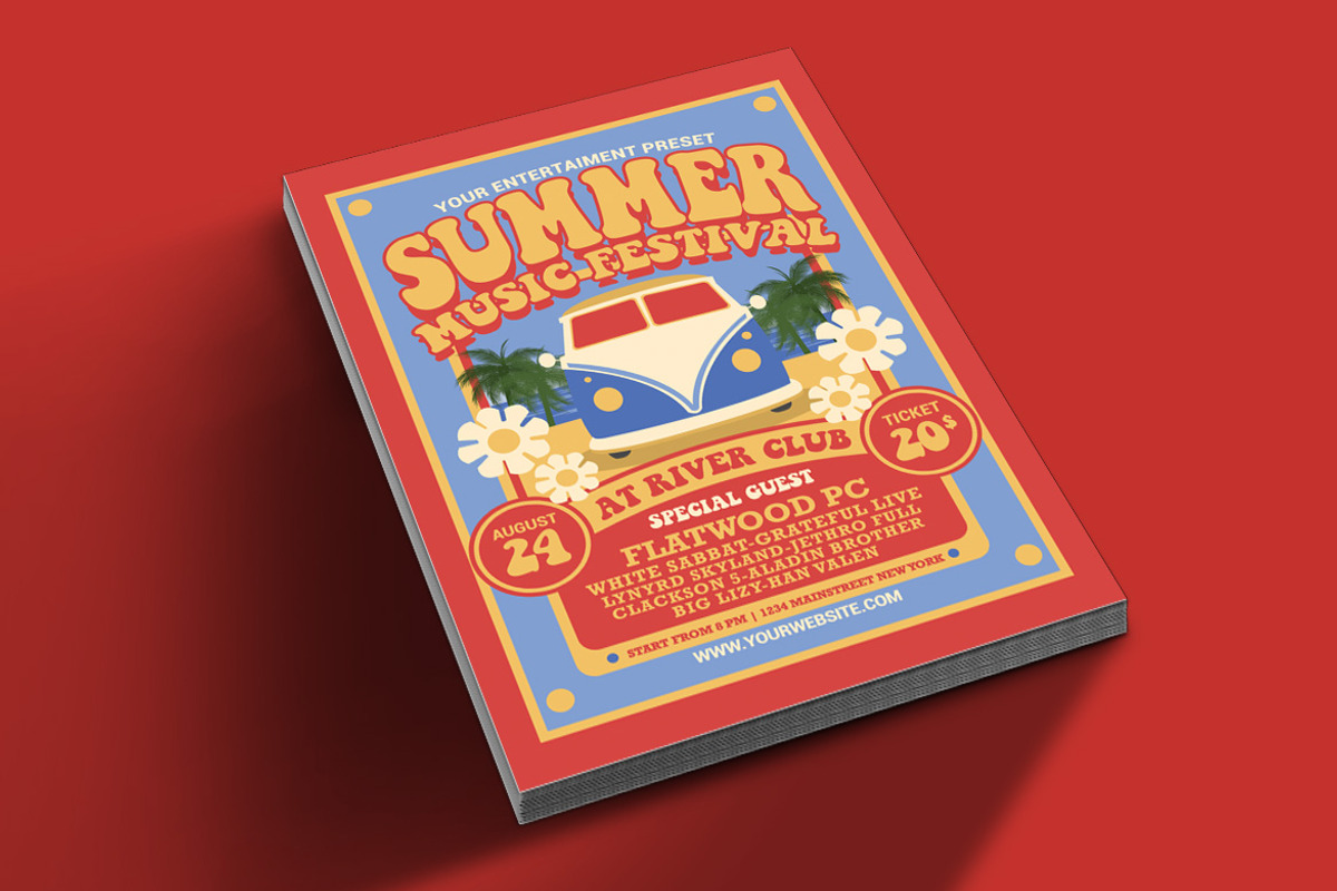 Hippies Summer Music Festival, a Flyer Template by Muhamad Iqbal hidayat (Photo 2 of 4)