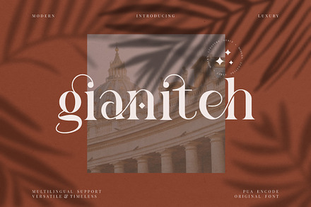 Gianiteh Display Modern Serif