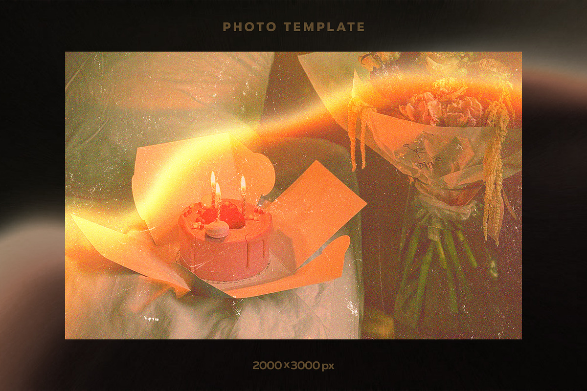 Retro Light Leaks Photoshop Template, a Layer Style Add-On by Andrew Skoch Design (Photo 3 of 6)