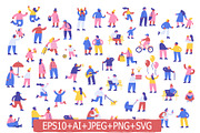 Tiny people crowd, a Person Illustration by Vector_Art (Thumbnail 1 of 12)