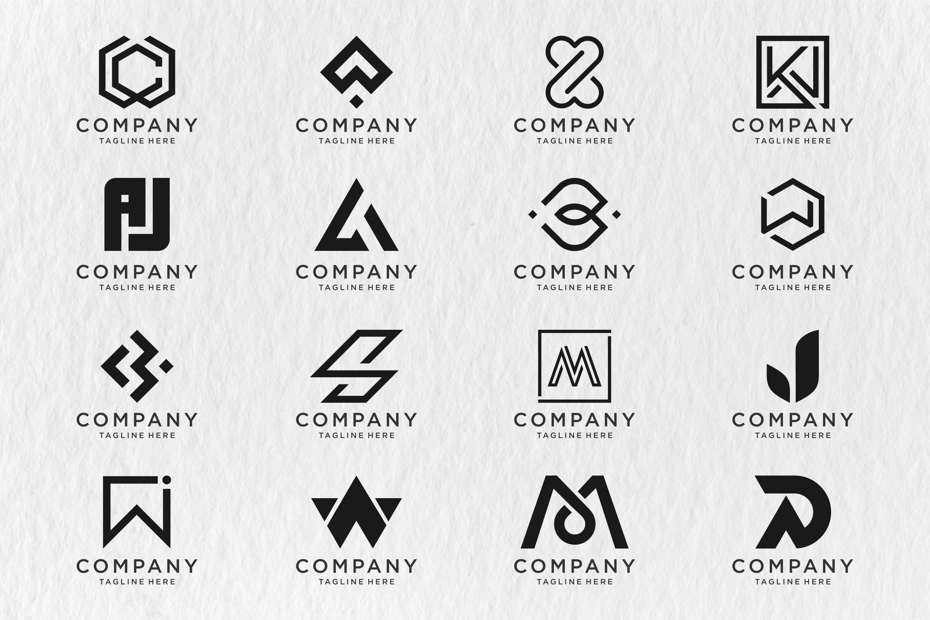 monogram logo design - SVG file, a Branding & Logo Template by BARONSTD