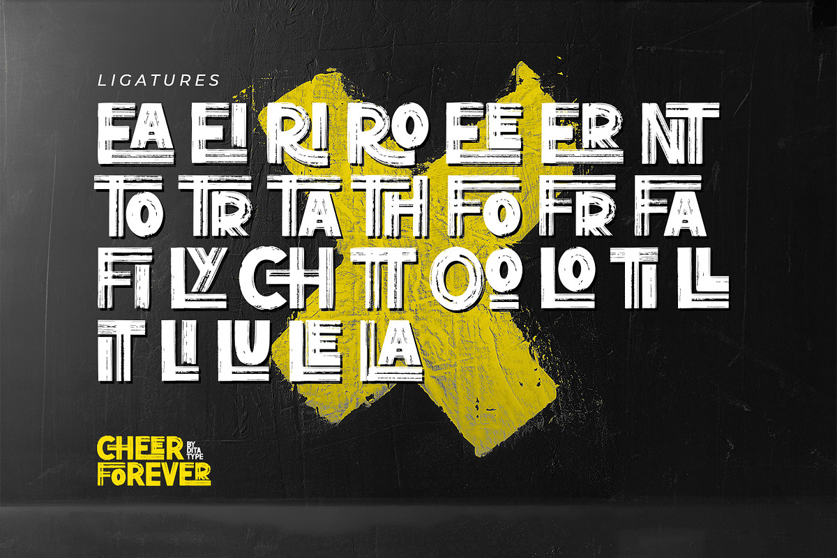 Cheer Forever, a Sans Serif Font by Ditatype (Photo 8 of 10)
