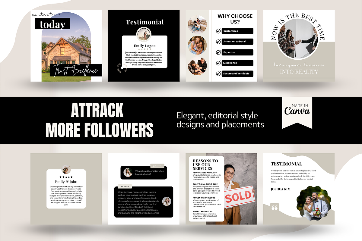 Real Estate Instagram Post Template, a Social Media Template by EliteMatidi (Photo 5 of 8)