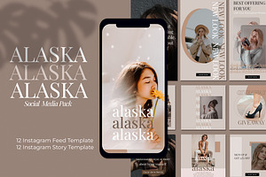 Alaska Instagram Post and Story
