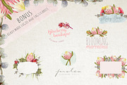 Watercolour Protea Flower DIY Pack, an Illustration by Ingrid Marais Design (Thumbnail 4 of 4)