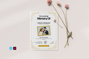 Floral Wedding Invitation Template, a Stationery Template by Creatiya Type