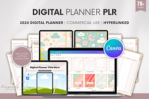 2024 Digital Planner | Canva PLR