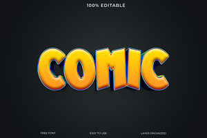 Comic PSD Text Style Effect, a Layer Style Add-On by Imamul001