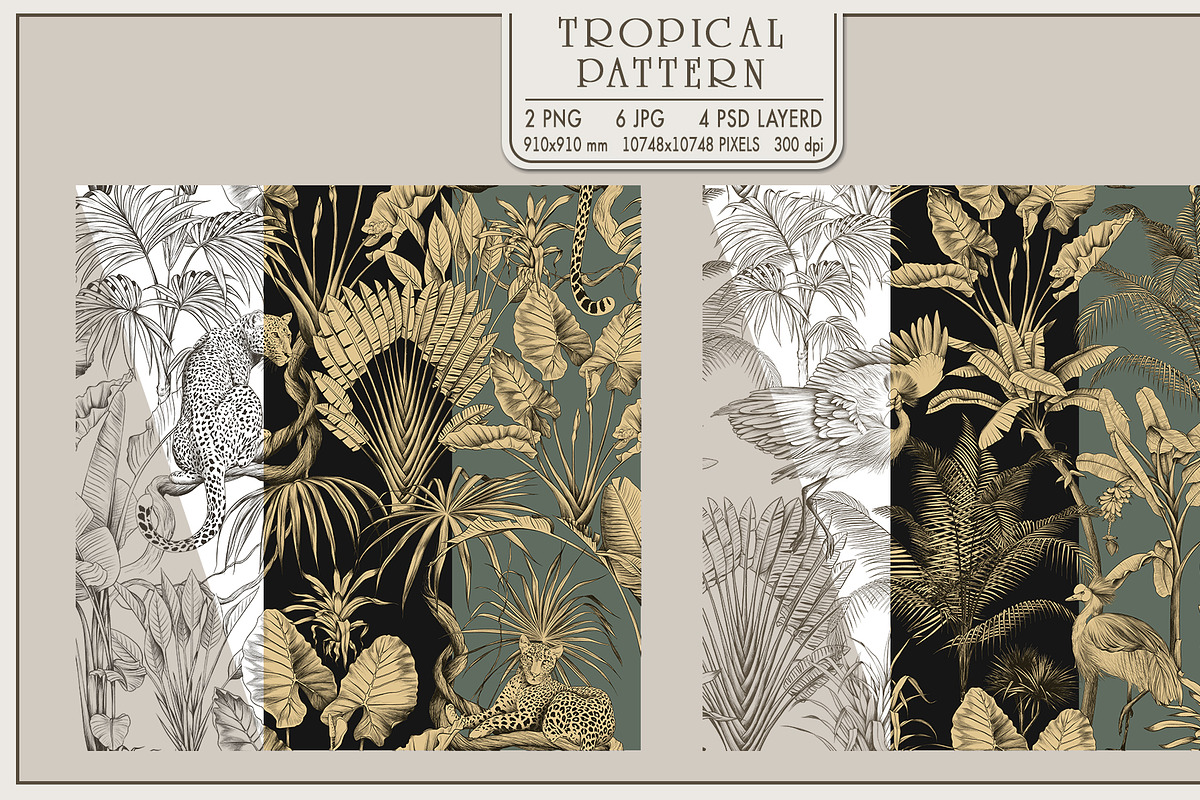Tropical mural, a Wallpaper Graphic by Natalia0307 (Photo 3 of 15)
