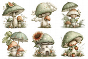 Whimsical Summer Mushroom Clipart, an Illustration by Daily.Designs (Thumbnail 4 of 7)