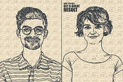 Vintage Art Effect, an Action Add-On by DesignCave (Thumbnail 3 of 5)
