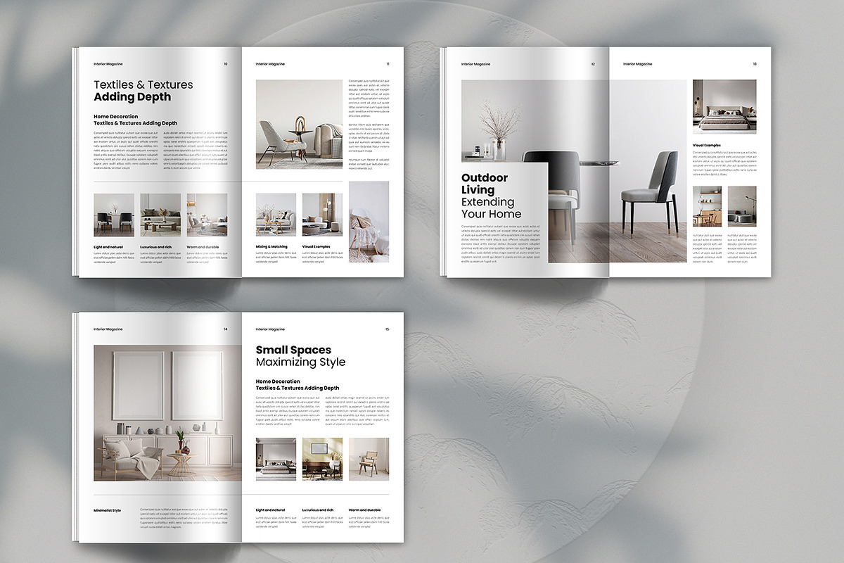 Interior Design Magazine Template, a Magazine Template by Spark_Creative (Photo 11 of 12)