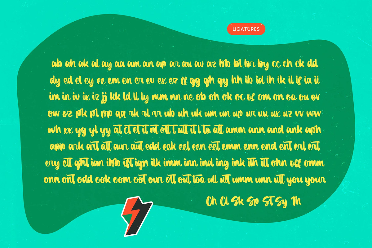 Manlight Sectarin- Modern Brush Font, a Script Font by Letterena Studios Script (Photo 14 of 20)