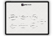 Portrait stamp brushes for Procreate, a Brush Add-On by Procreate Market (Thumbnail 7 of 8)