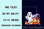 Cute Funny Ghost Pumpkin Halloween, an Illustration by SVGArt (Thumbnail 4 of 8)