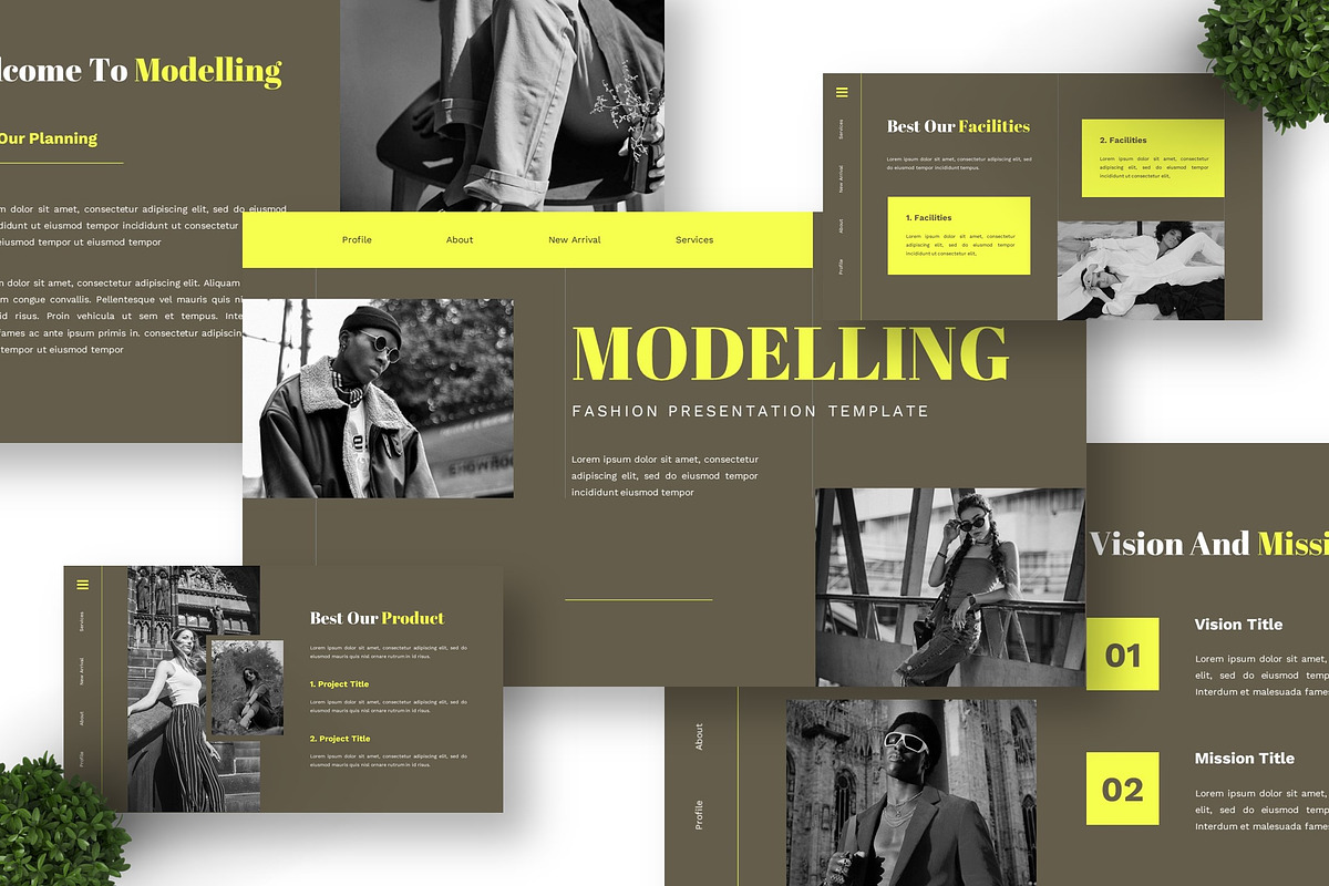 Modelling - Fashion Google Slide, a Presentation Template by Deepslide Studio (Photo 6 of 6)