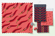 Hot pepper - Set 2, a Pattern Graphic by Yummy (Thumbnail 9 of 13)