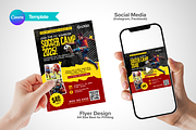 Canva Soccer Camp Flyer, a Flyer Template by antyalias store (Thumbnail 1 of 5)