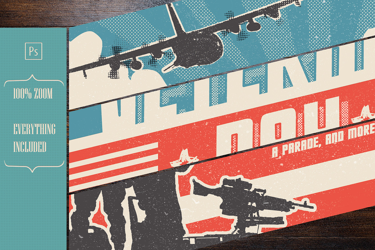 Veterans Day Flyer, a Flyer Template by Paul Lesser (Photo 5 of 5)