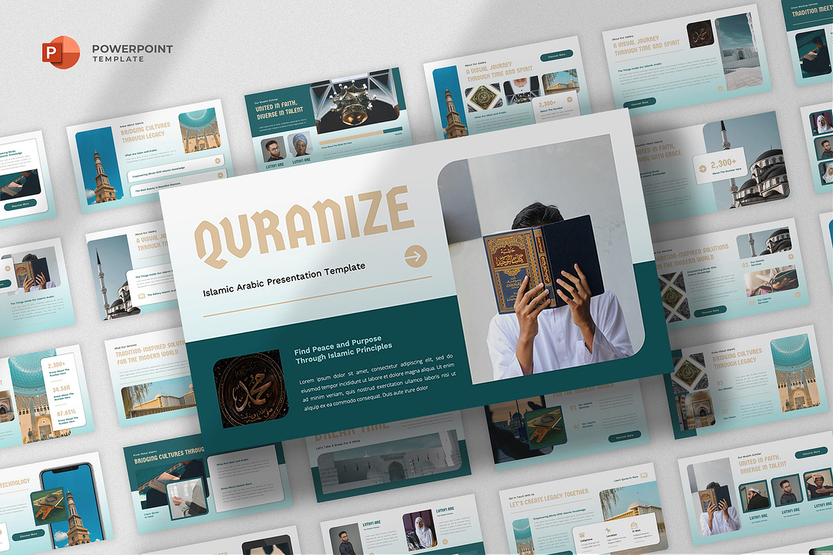Islamic & Arabic Powerpoint Template, a Presentation Template by fluffstudio (Photo 1 of 4)