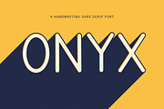 Onyx | Handwriting Sans Serif Font, a Font by BAMBIN (Thumbnail 1 of 8)