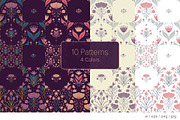 Bohemian Floral Pattern Collection, a Graphic by Asya Melkonyan Patterns (Thumbnail 3 of 15)