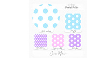Pastel Polka Dots Digital Paper, a Pattern Graphic by Creative Matrix82 (Thumbnail 2 of 6)