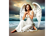 Templates, Angel, Celestial bundle, a Poster Template by Boho Pixel Dust (Thumbnail 3 of 9)