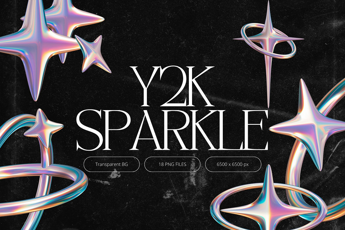 Y2K Sparkle Elements, an Object Graphic by Design Studio (Photo 1 of 4)