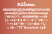 Matuwa - Display font, a Handwritten Font by Majelis Art (Thumbnail 8 of 10)