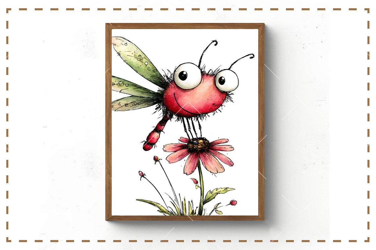 Whimsical Spring Dragonfly Clipart, an Illustration by OK Design (Photo 4 of 6)