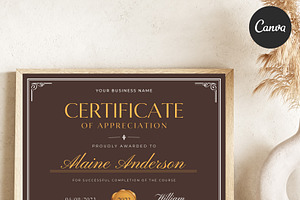 Certificate of Completion CANVA C002