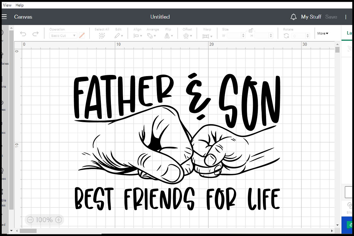Father & Son Best Friends For Life, an Object Graphic by BeeCraftR (Photo 4 of 5)