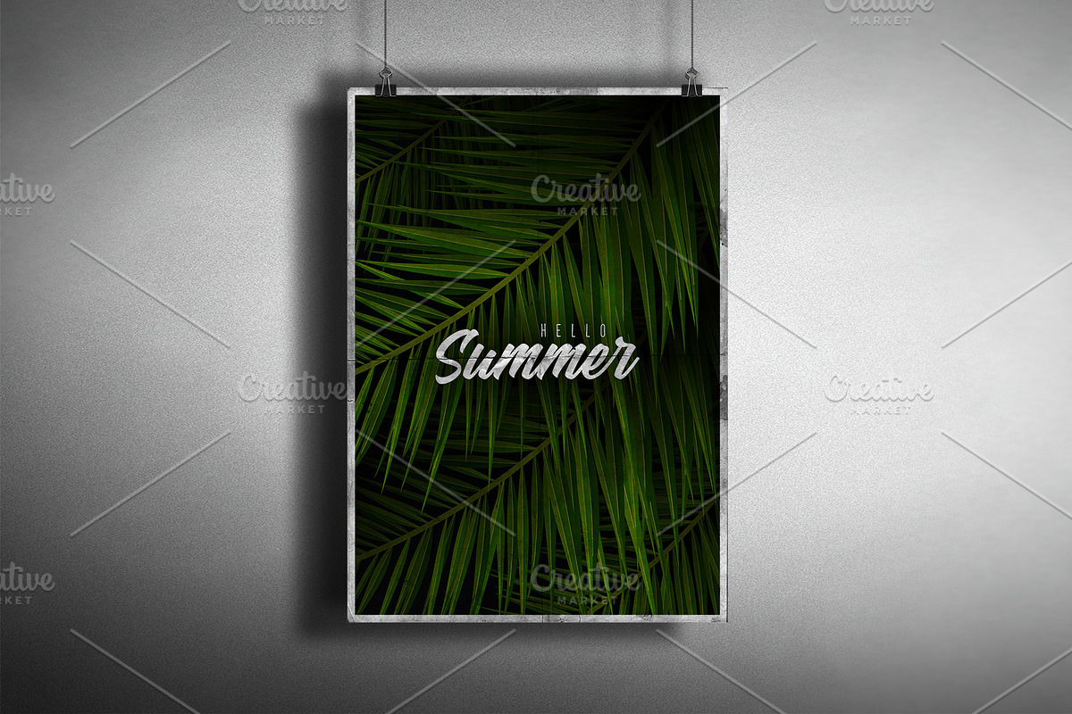 Tropical Palm Leaves posters., a Poster Template by Leo Edition (Photo 9 of 9)