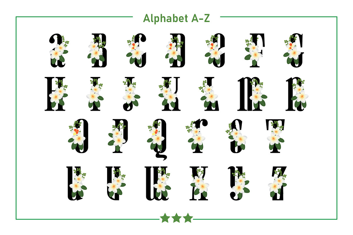Plumeria Monogram Color Fonts, a Serif Font by Fox7 By Rattana (Photo 2 of 8)