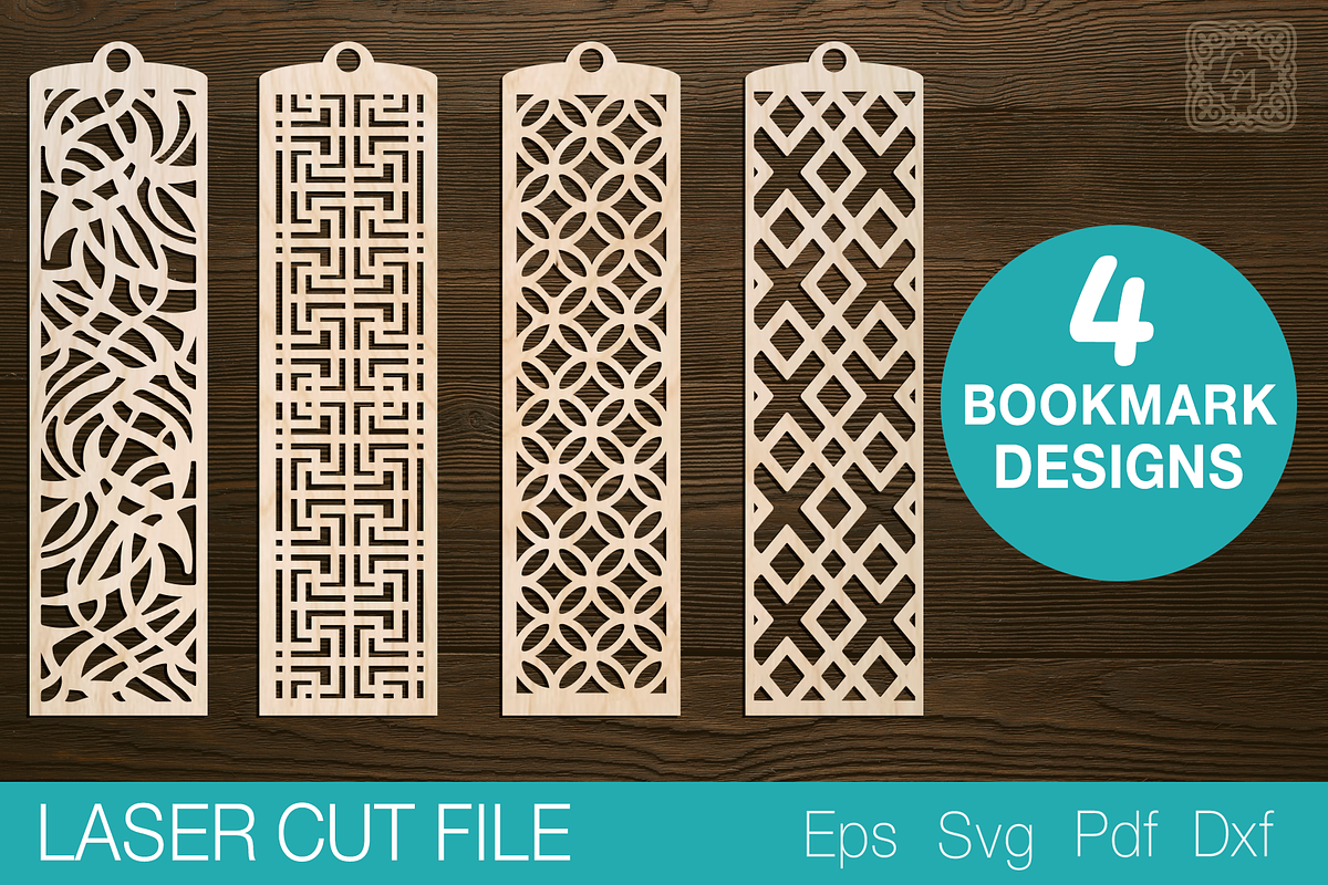 Bookmark Laser Cut SVG, a Templates & Theme by Lerina Art (Photo 1 of 3)