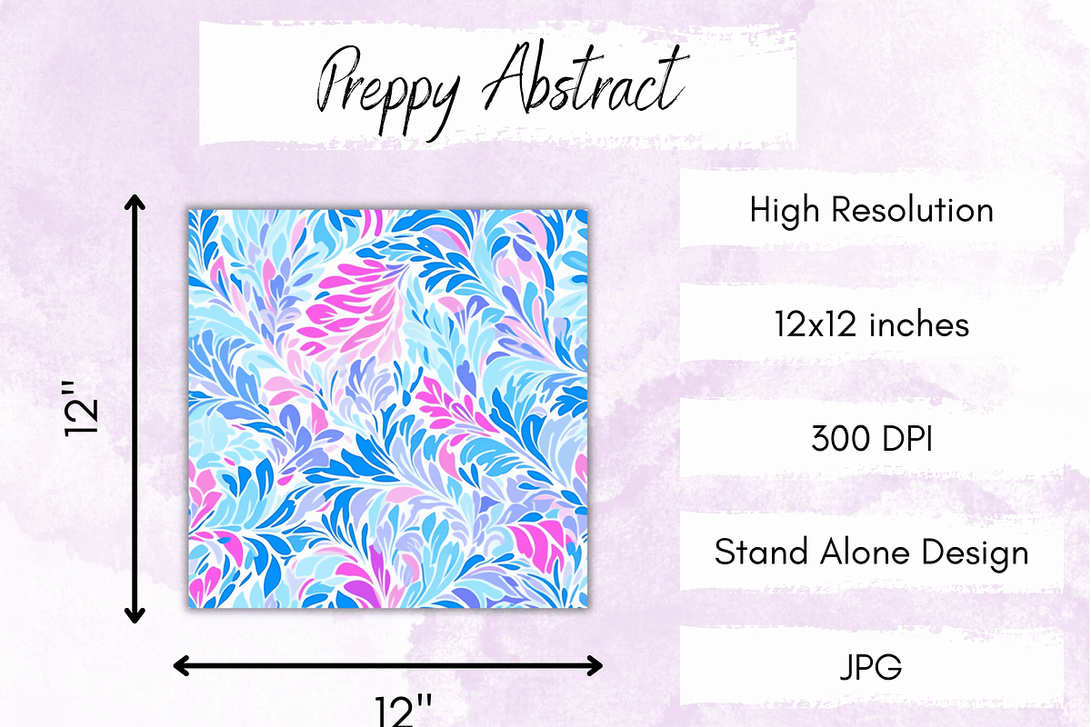 Preppy Abstract Digital Paper, a Background Graphic by Paper & Pattern Studio (Photo 4 of 9)
