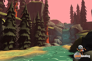 Pacific NW Forest: Toon Low Poly